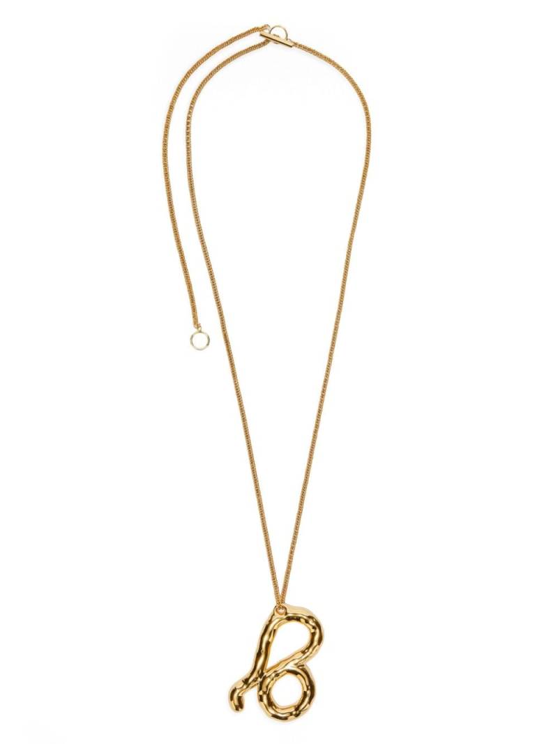 Jil Sander zodiac-sign pendant necklace - Gold von Jil Sander