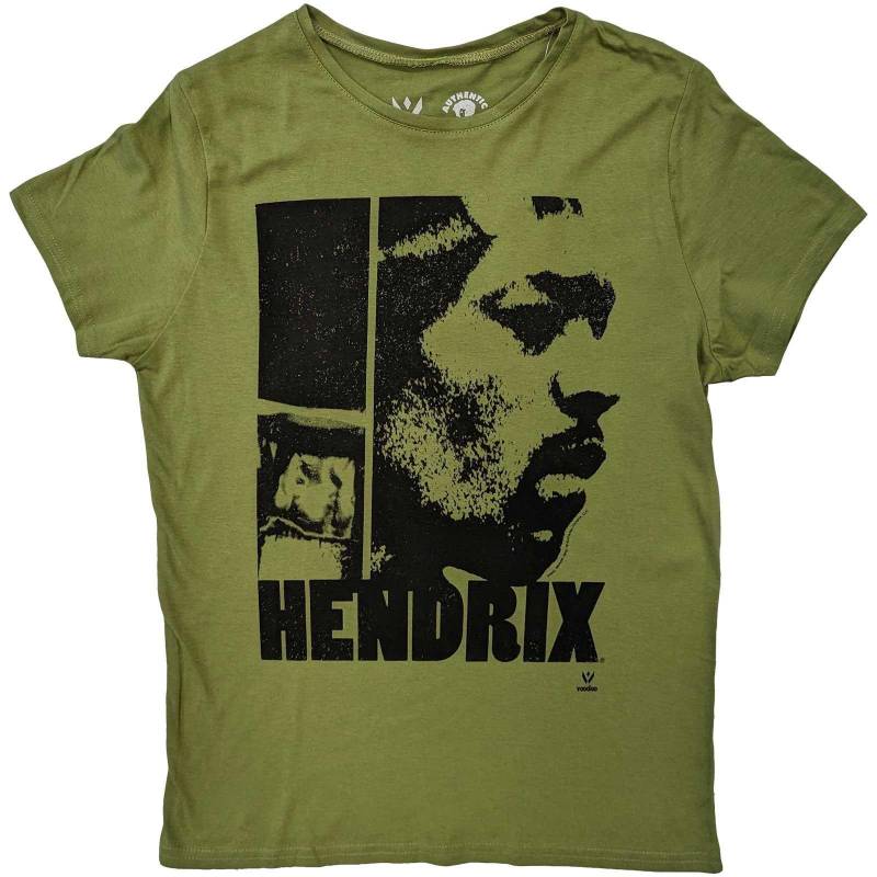 Jimi Hendrix - Let Me Live TShirt, für Damen, Grün, Größe M von Jimi Hendrix