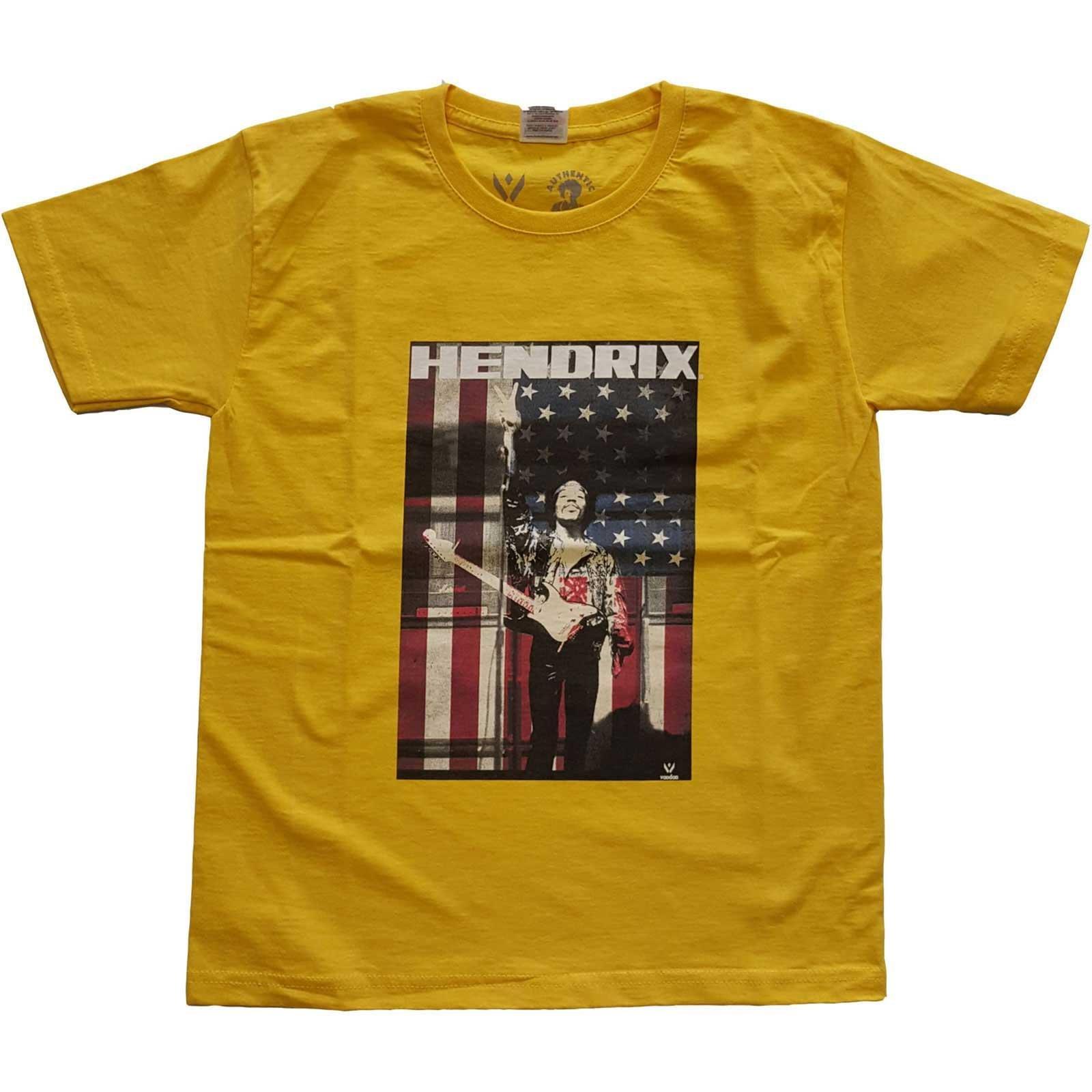 Jimi Hendrix - TShirt, 158/164, Gelb von Jimi Hendrix