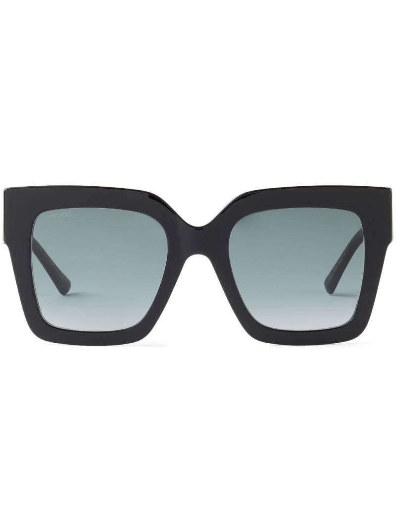 Jimmy Choo Eyewear Edna square-frame sunglasses - Black von Jimmy Choo Eyewear