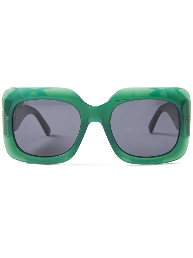 Jimmy Choo Eyewear Gaya square-frame sunglasses - Green von Jimmy Choo Eyewear