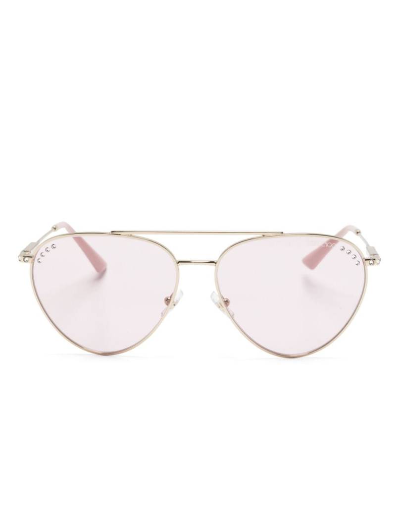 Jimmy Choo Eyewear JC4002B pilot-frame sunglasses - Gold von Jimmy Choo Eyewear