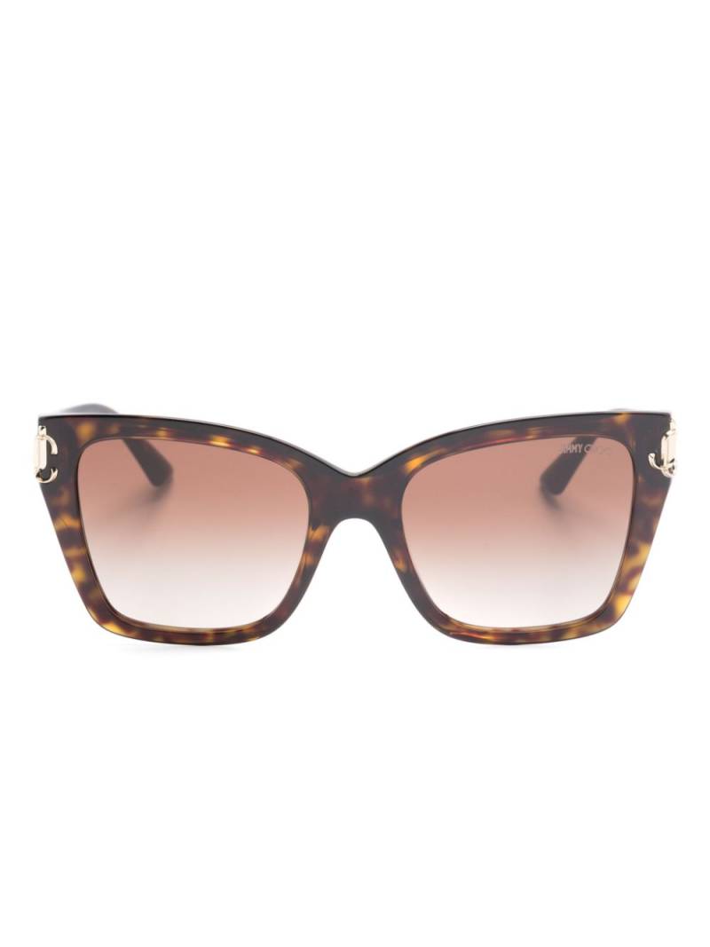 Jimmy Choo Eyewear Kira oversize-frame sunglasses - Brown von Jimmy Choo Eyewear