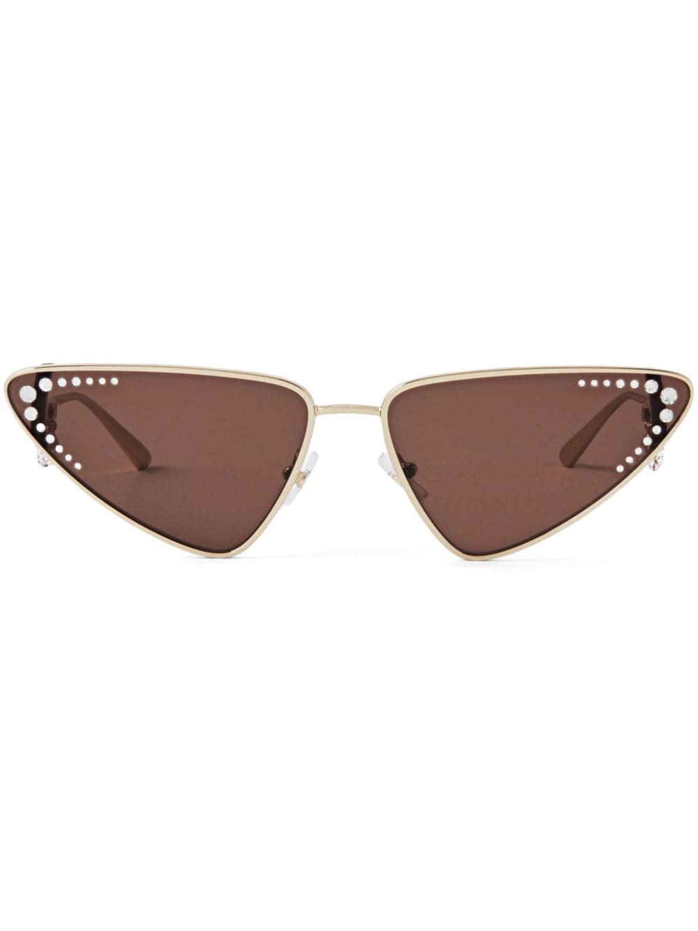 Jimmy Choo Eyewear Kristal geometric-frame sunglasses - Gold von Jimmy Choo Eyewear