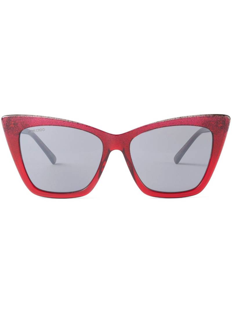 Jimmy Choo Eyewear Lucine cat-eye sunglasses - Red von Jimmy Choo Eyewear