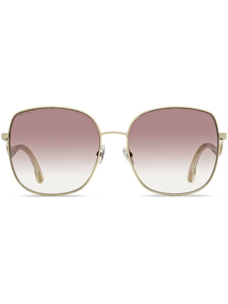 Jimmy Choo Eyewear Mamie oversize-frame sunglasses - Gold von Jimmy Choo Eyewear