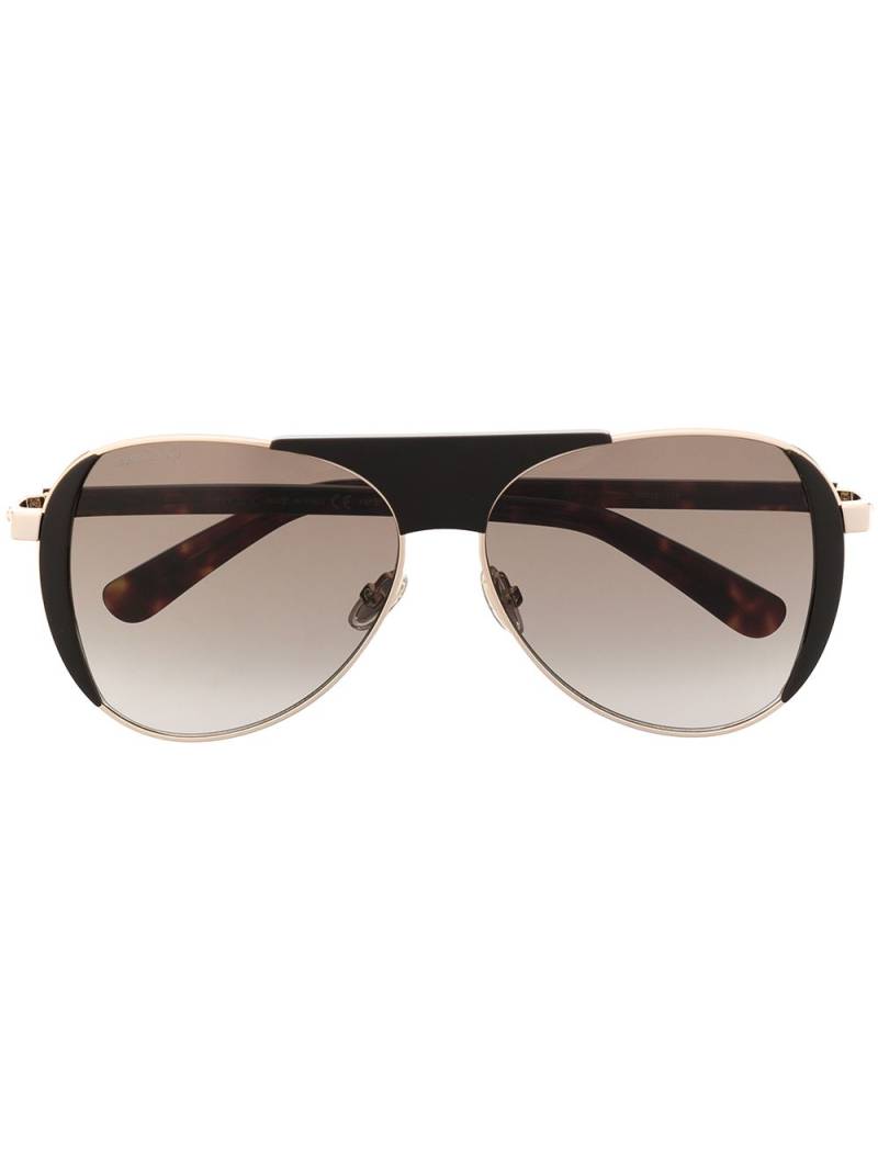 Jimmy Choo Eyewear Rave pilot-frame sunglasses - Brown von Jimmy Choo Eyewear