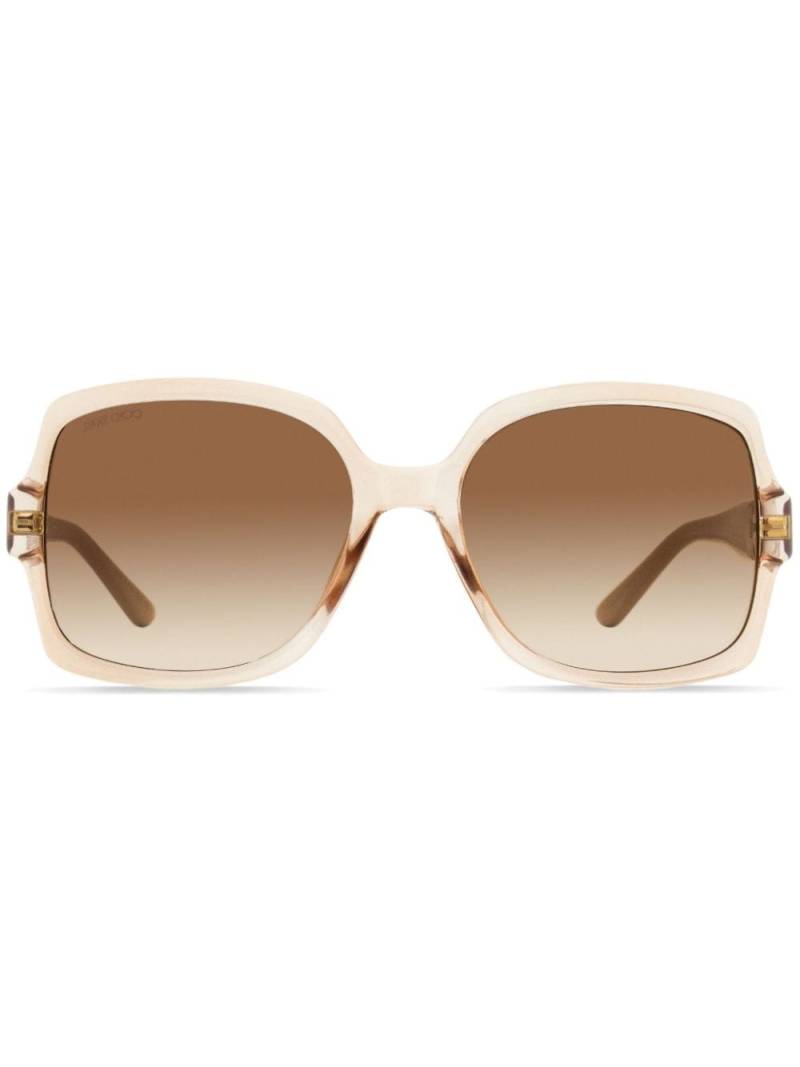 Jimmy Choo Eyewear Sammi square-frame sunglasses - Brown von Jimmy Choo Eyewear