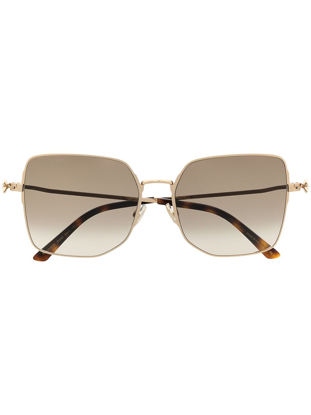 Jimmy Choo Eyewear Trisha oversized square sunglasses - Brown von Jimmy Choo Eyewear