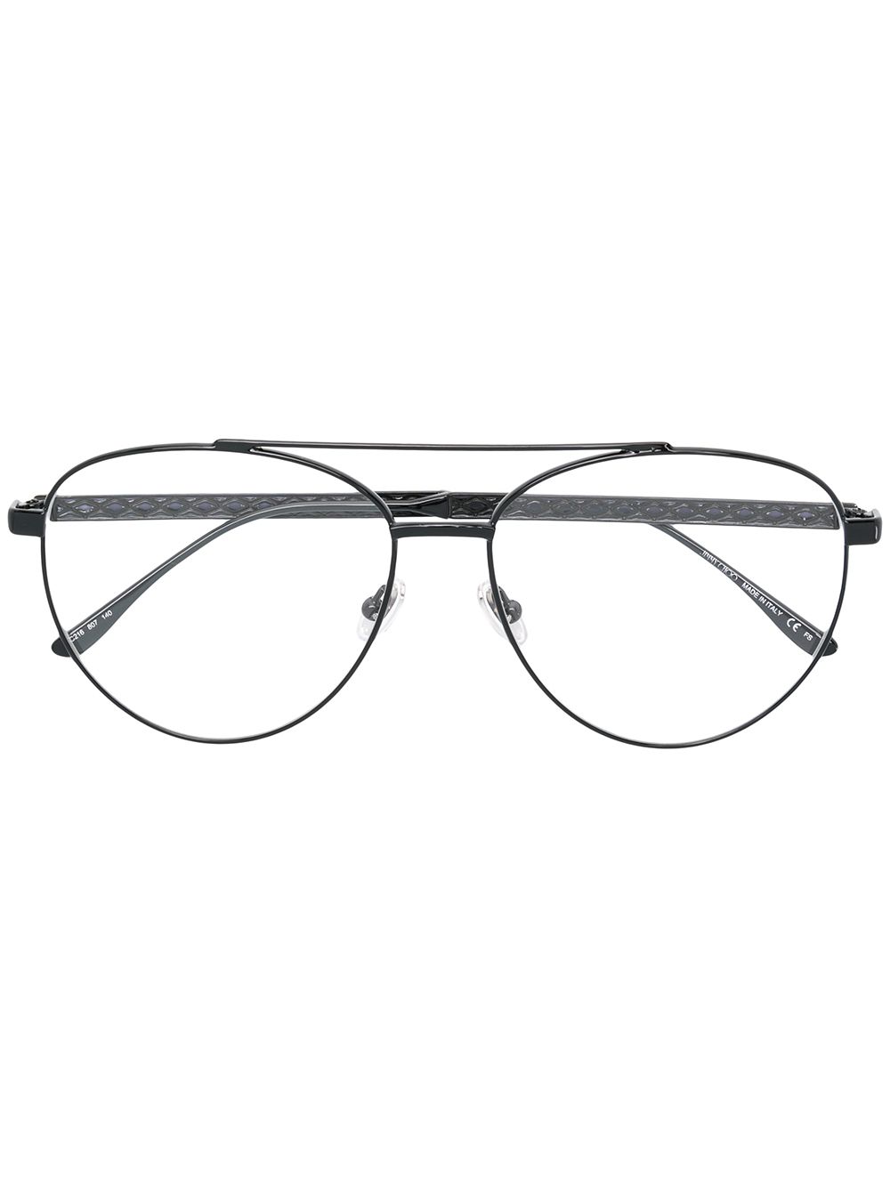 Jimmy Choo Eyewear aviator frame glasses - Black von Jimmy Choo Eyewear