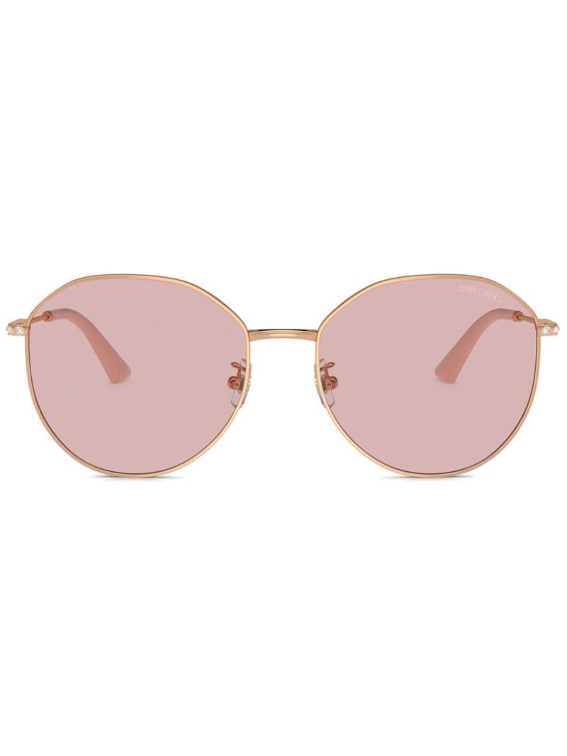 Jimmy Choo Eyewear crystal-embellished sunglasses - Gold von Jimmy Choo Eyewear