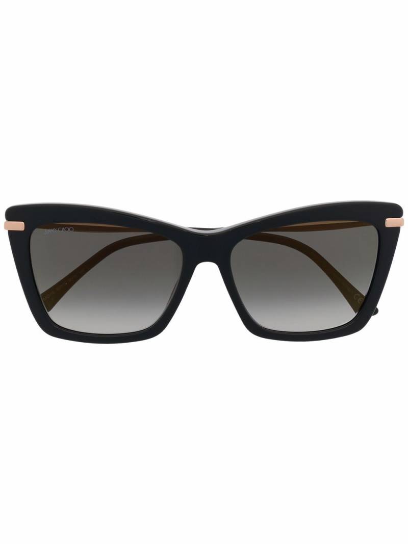 Jimmy Choo Eyewear gradient oversize-frame sunglasses - Black von Jimmy Choo Eyewear