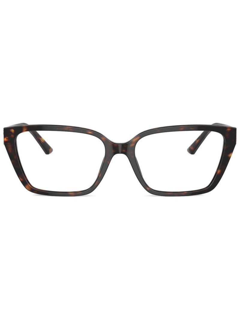 Jimmy Choo Eyewear rectangle-frame glasses - Brown von Jimmy Choo Eyewear