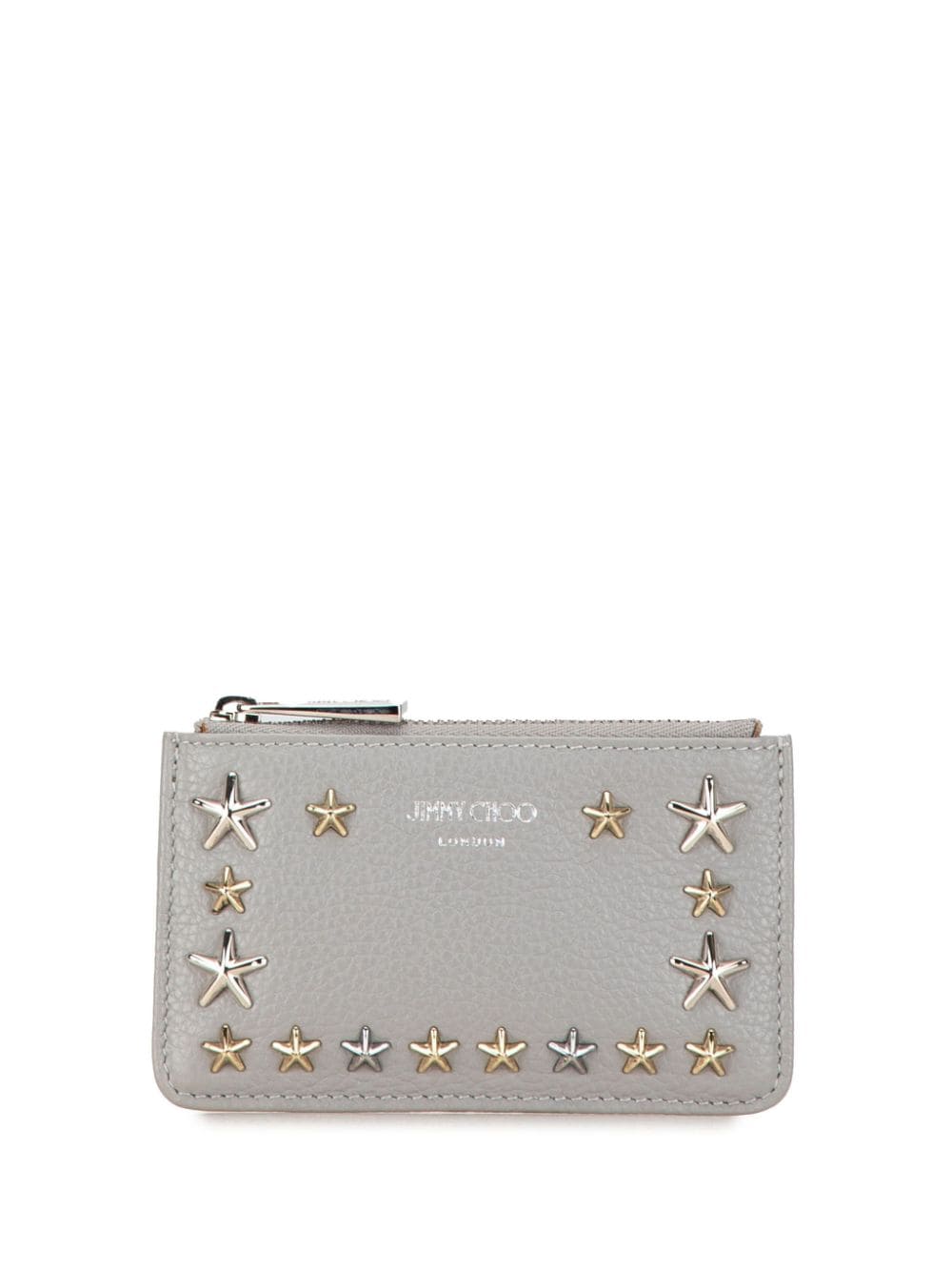 Jimmy Choo Pre-Owned 21st Century Star Studded Nancy and Key Holder coin pouch - Grey von Jimmy Choo Pre-Owned