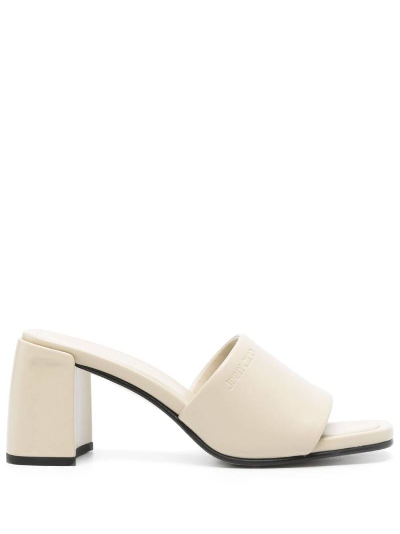 Jimmy Choo Pre-Owned 70mm Lena mules - White von Jimmy Choo Pre-Owned