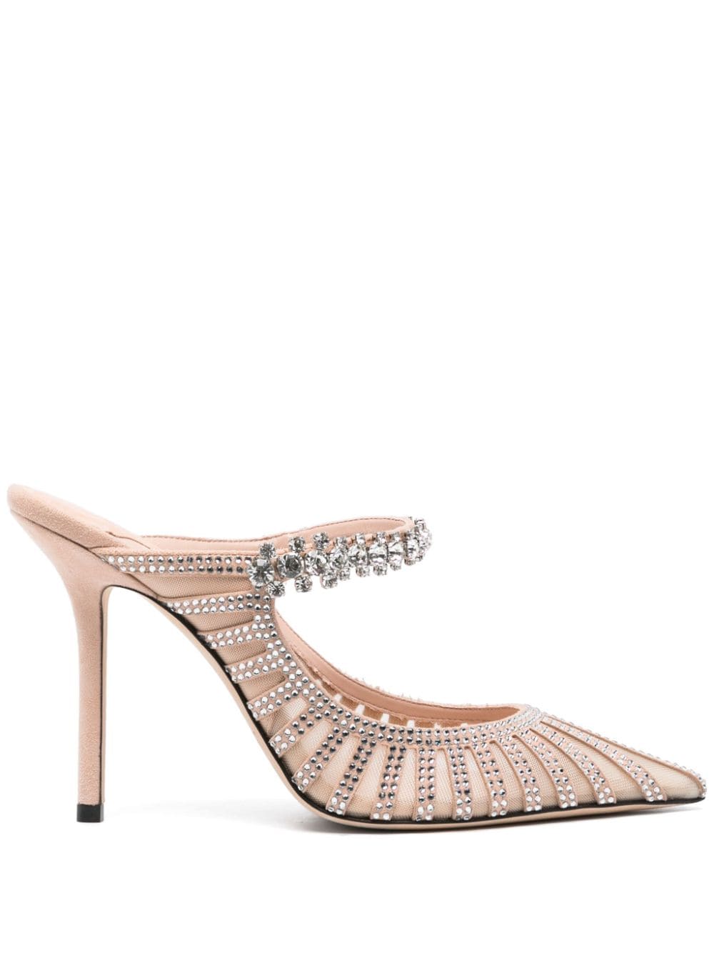 Jimmy Choo 100mm Bing mules - Neutrals von Jimmy Choo