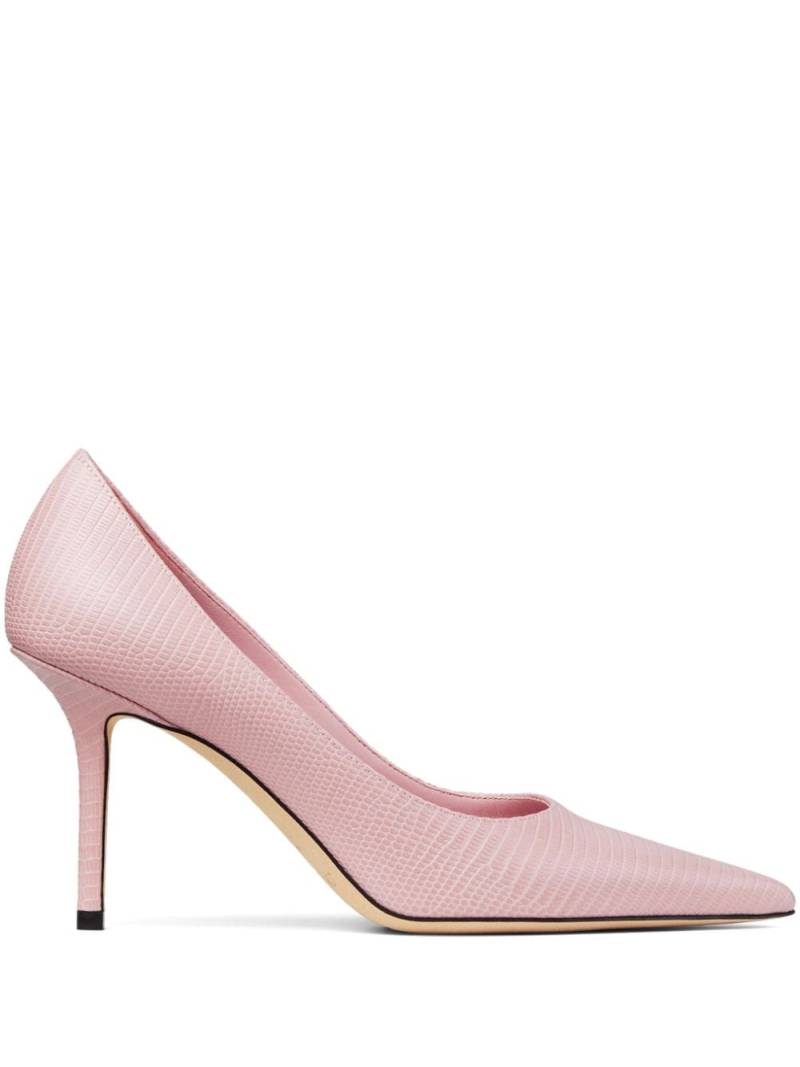 Jimmy Choo 85mm Love leather pumps - Pink von Jimmy Choo