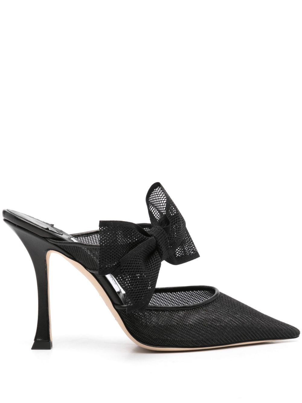 Jimmy Choo 95mm bow-detail pumps - Black von Jimmy Choo