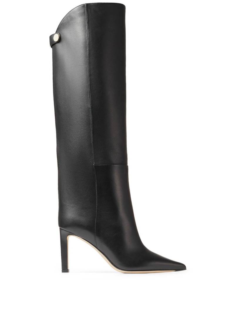 Jimmy Choo Alizze 85mm leather boots - Black von Jimmy Choo