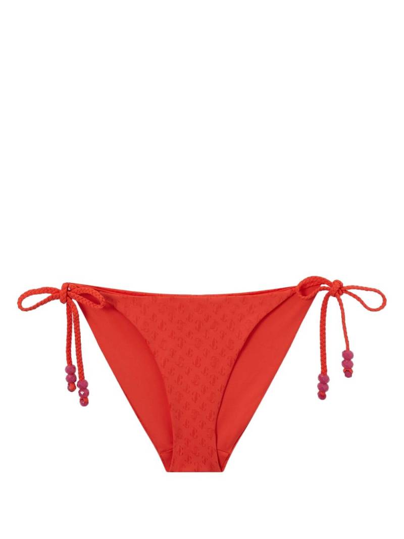 Jimmy Choo Aubrie monogram bikini bottom - Red von Jimmy Choo