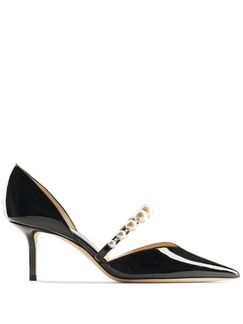 Jimmy Choo Aurelie 65mm pearl-embellished pumps - Black von Jimmy Choo