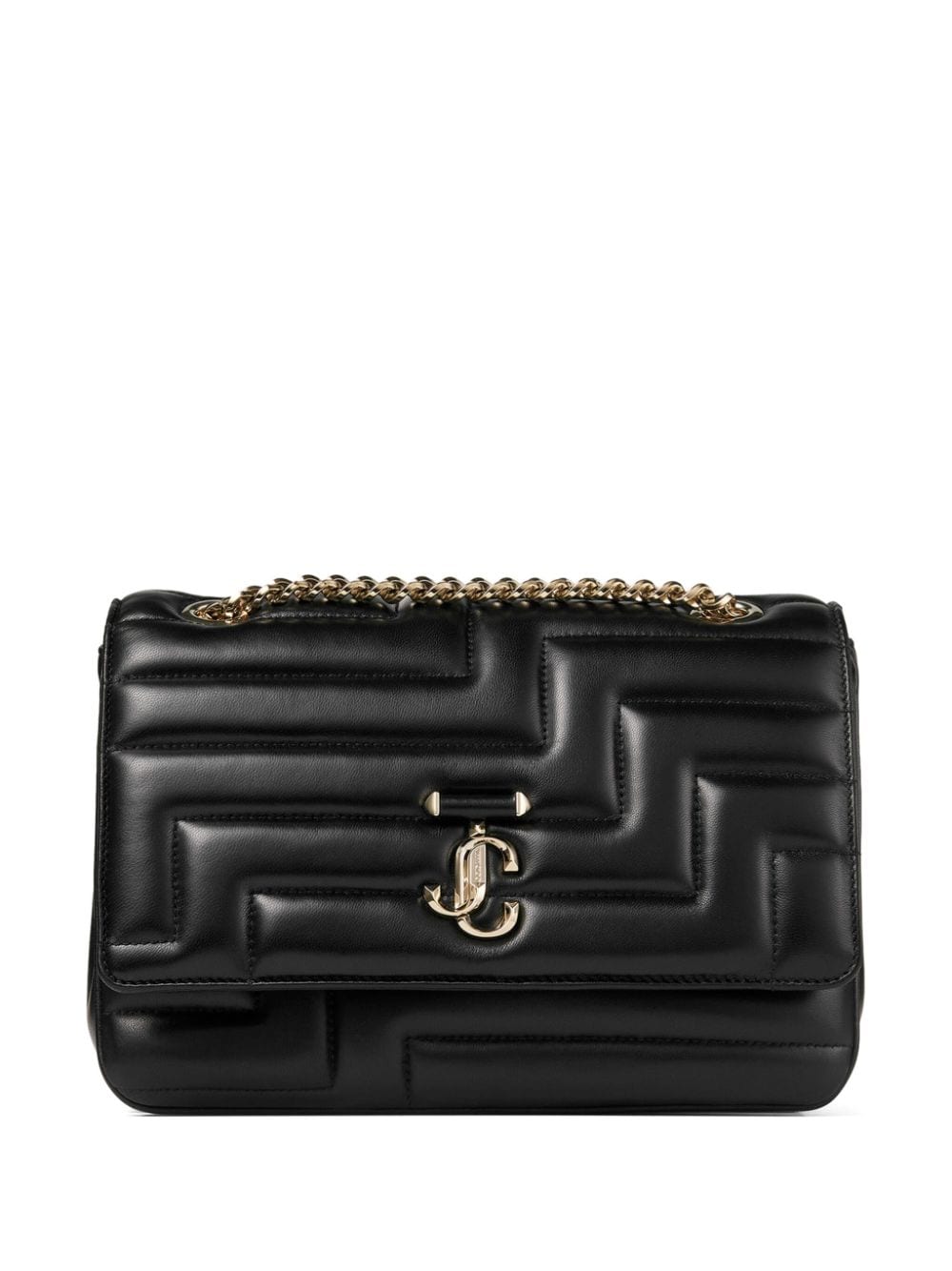 Jimmy Choo Avenue Soft matelassé shoulder bag - Black von Jimmy Choo