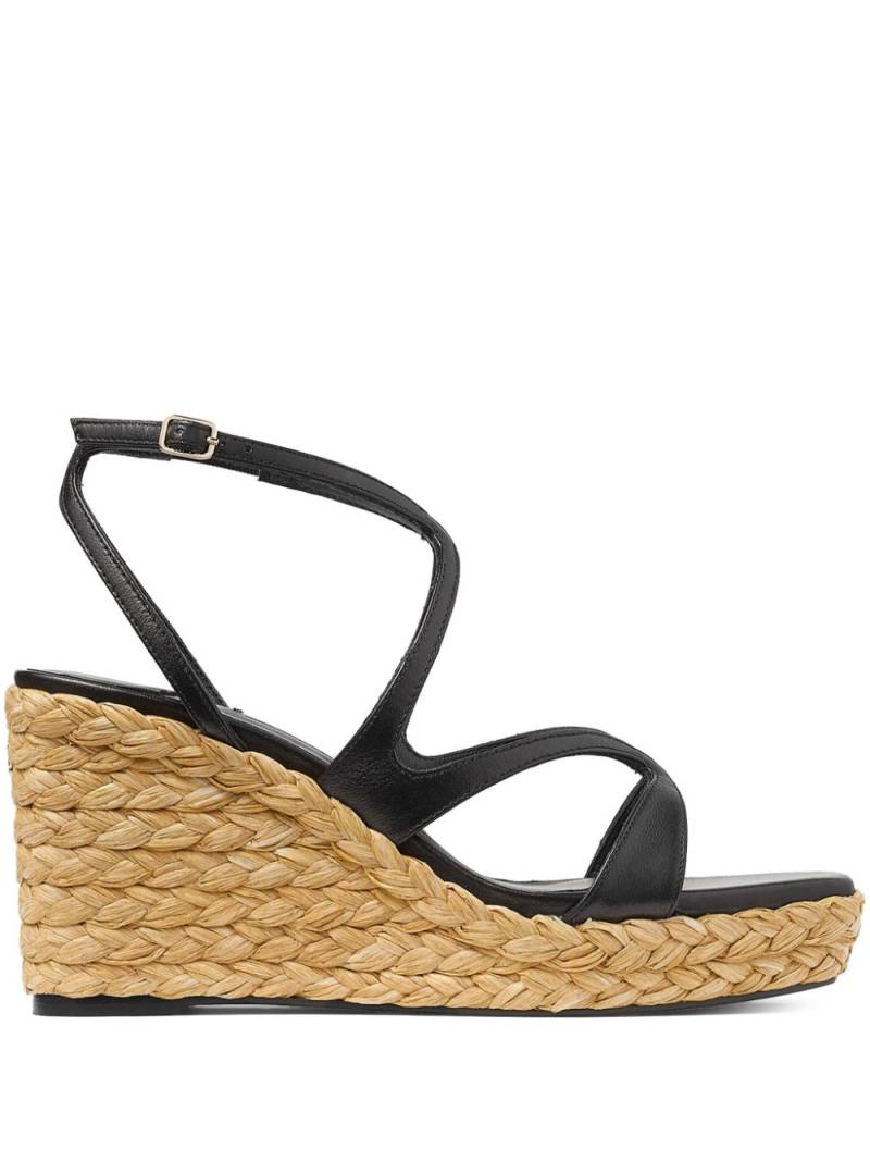 Jimmy Choo Ayla 85mm wedge sandals - Black von Jimmy Choo