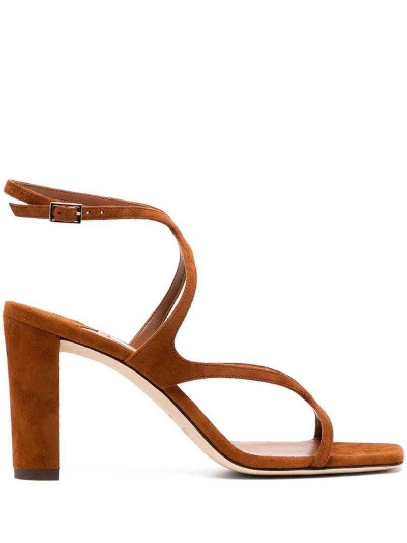 Jimmy Choo Azie 80mm suede sandals - Brown von Jimmy Choo