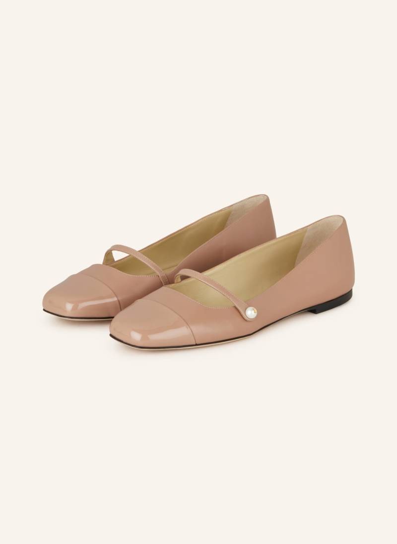 Jimmy Choo Mary-Jane-Ballerinas Elisa Mit Perlen rosa von Jimmy Choo