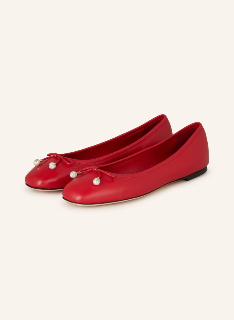 Jimmy Choo Ballerinas Elme Flat rot von Jimmy Choo