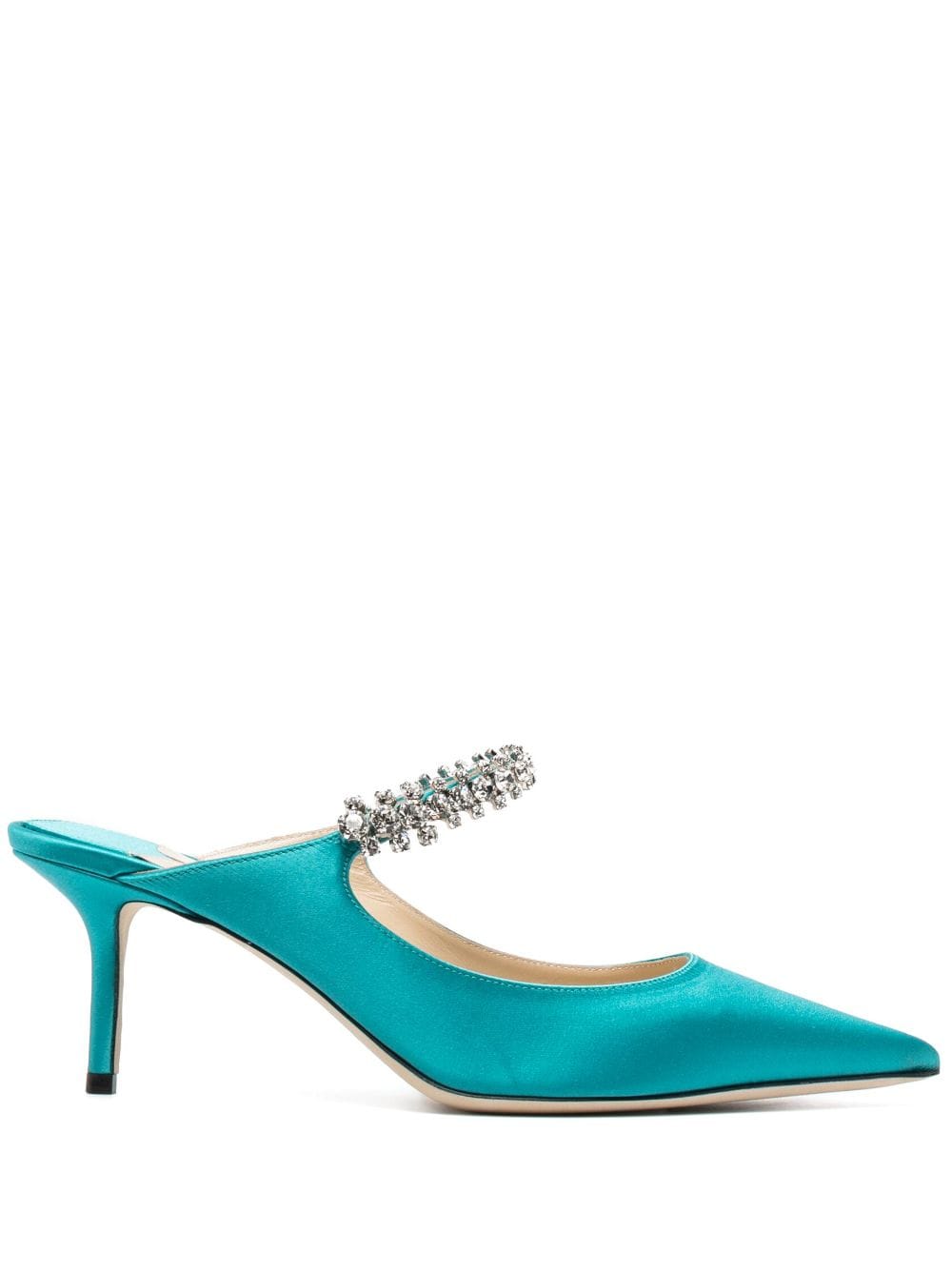 Jimmy Choo Bing 65mm crystal-embellished pumps - Blue von Jimmy Choo