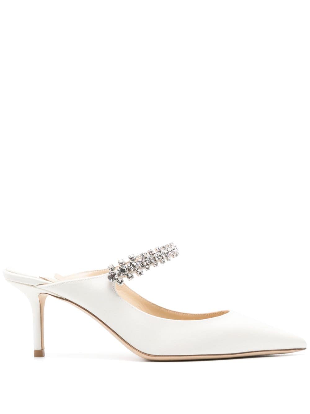 Jimmy Choo Bing 65mm leather mules - White von Jimmy Choo