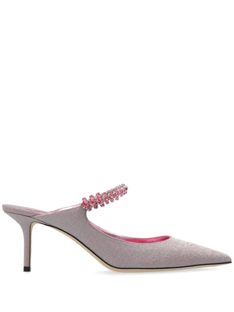 Jimmy Choo Bing crystal embellished mules - Pink von Jimmy Choo