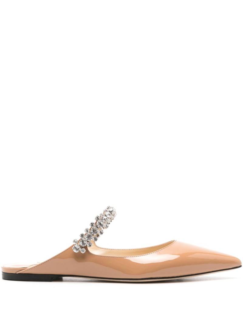 Jimmy Choo Bing crystal-embellished slippers - Neutrals von Jimmy Choo