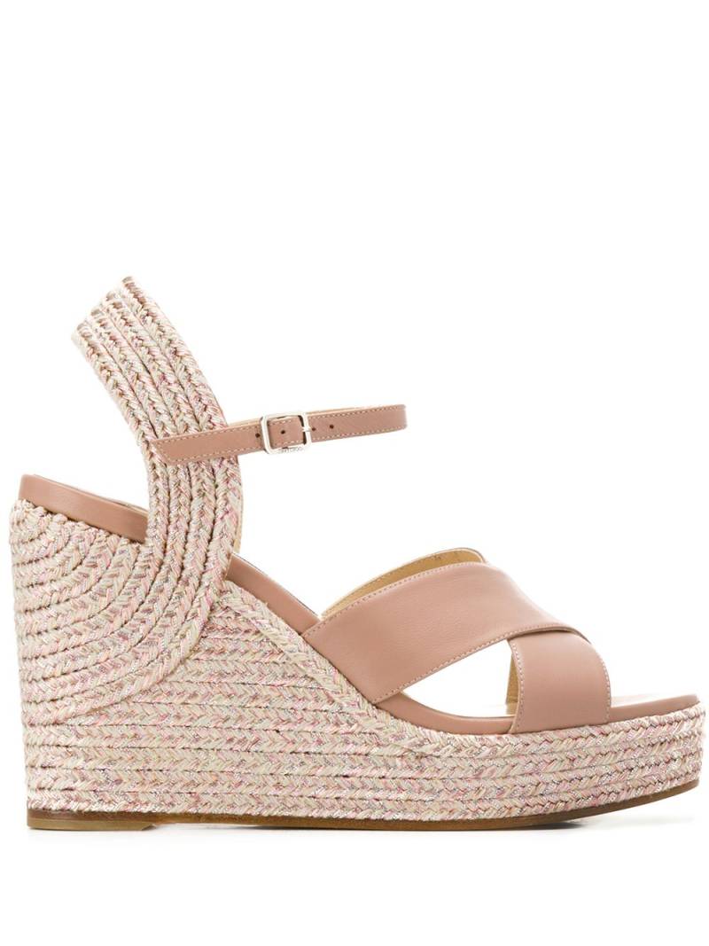 Jimmy Choo Dellena 100mm wedge sandals - Pink von Jimmy Choo