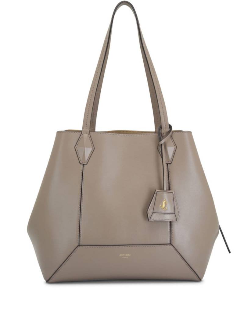 Jimmy Choo Diamond leather tote bag - Neutrals von Jimmy Choo