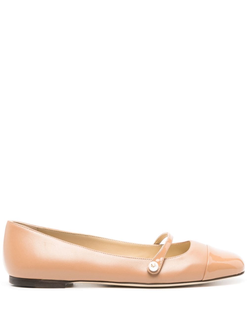 Jimmy Choo Elisa leather ballerina shoes - Brown von Jimmy Choo