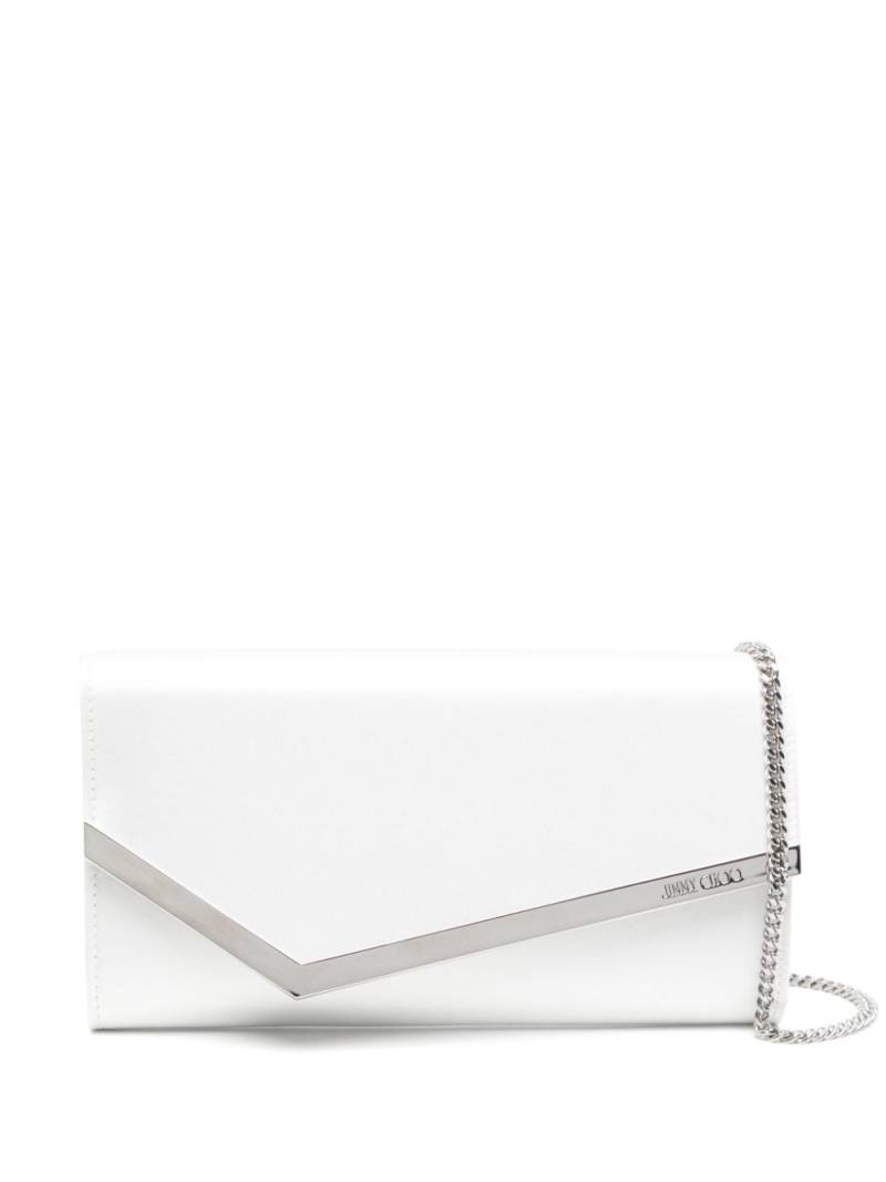 Jimmy Choo Emmie satin clutch - Neutrals von Jimmy Choo