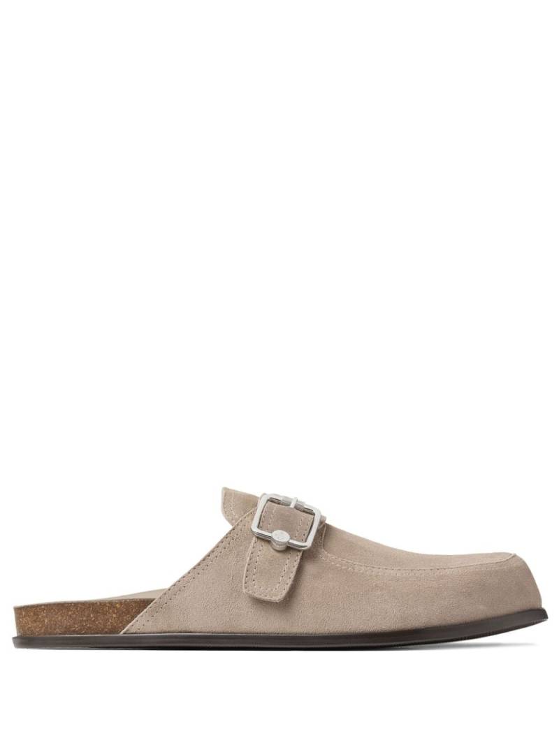 Jimmy Choo Etta suede loafers - Neutrals von Jimmy Choo