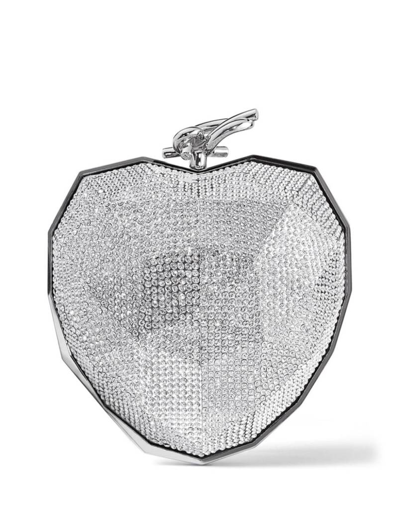 Jimmy Choo Faceted Heart clutch bag - Silver von Jimmy Choo