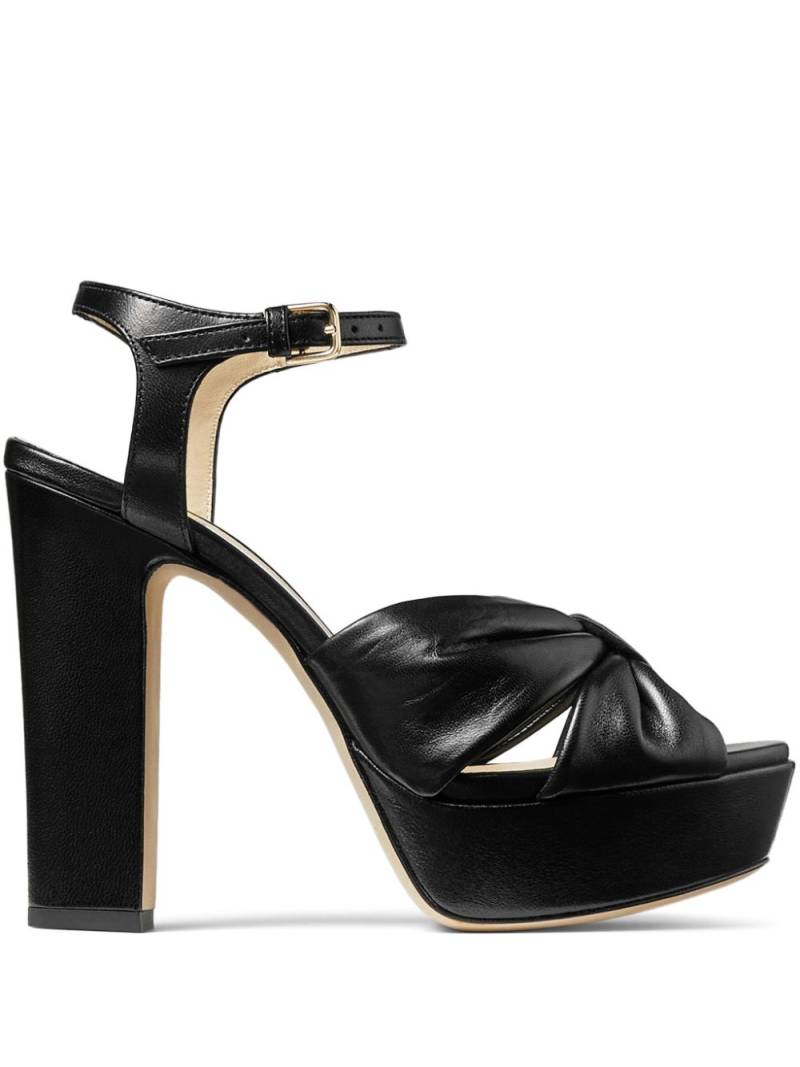 Jimmy Choo Heloise 120mm leather sandals - Black von Jimmy Choo