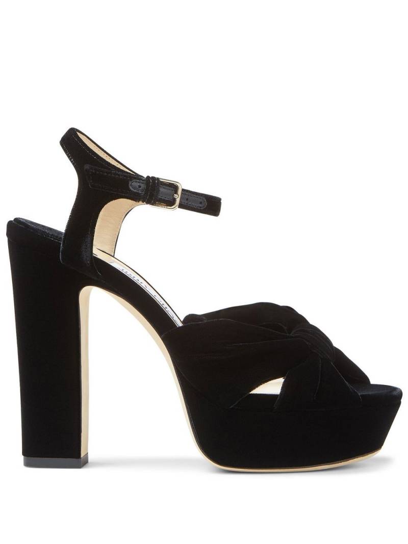 Jimmy Choo Heloise 120mm platform sandals - Black von Jimmy Choo