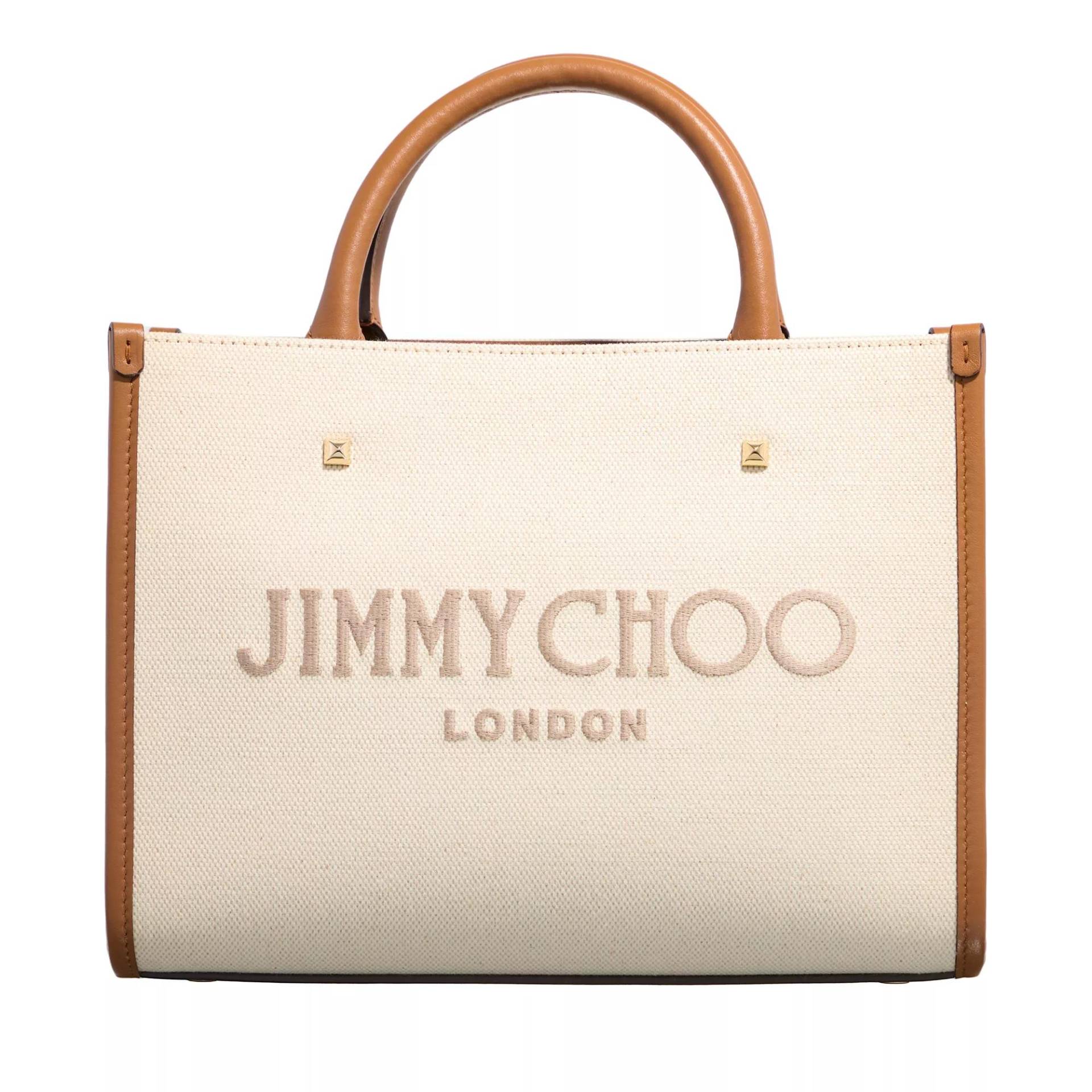 Jimmy Choo Henkeltasche - Avenue Small Tote Bag - Gr. unisize - in Beige - für Damen von Jimmy Choo