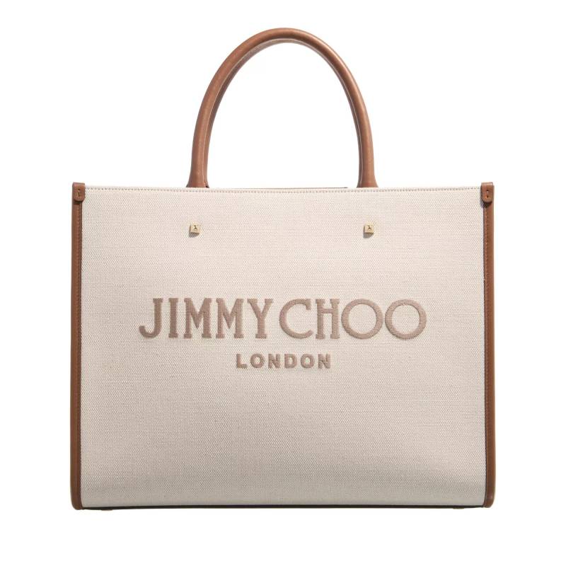 Jimmy Choo Handtasche - Medium Avenue Tote Bag - Gr. unisize - in Beige - für Damen von Jimmy Choo