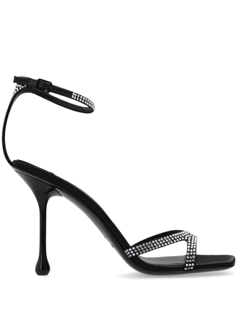 Jimmy Choo Ixia 95mm crystal sandals - Black von Jimmy Choo