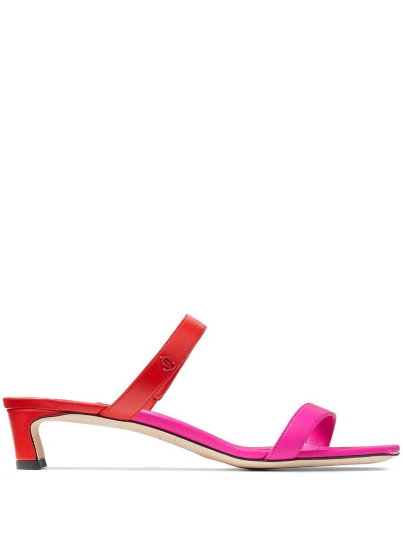 Jimmy Choo Kyda 35mm leather mules - Red von Jimmy Choo