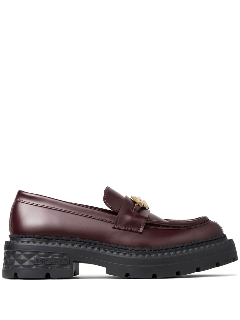 Jimmy Choo Marlow diamond loafers - Red von Jimmy Choo