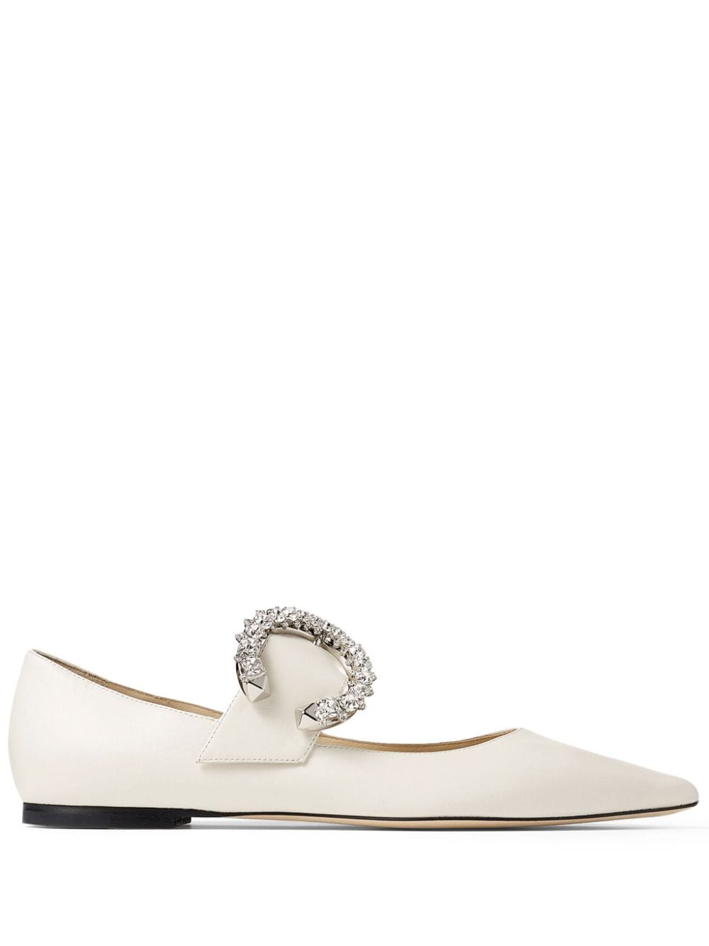 Jimmy Choo Melva crystal-embellished ballerinas - Neutrals von Jimmy Choo