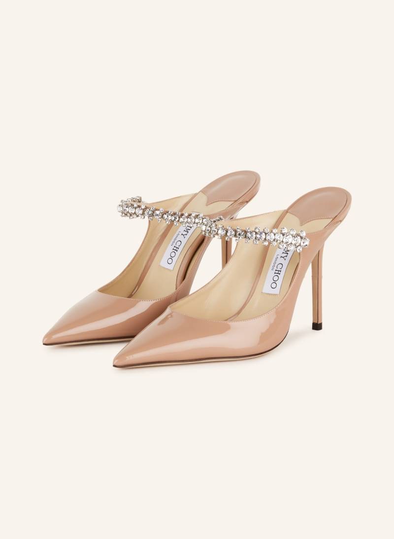 Jimmy Choo Mules Bing 100 Mit Schmucksteinen rosa von Jimmy Choo