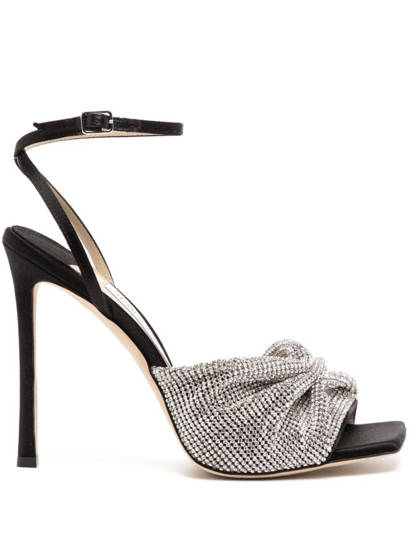 Jimmy Choo Naria 115mm crystal-embellished sandals - Black von Jimmy Choo